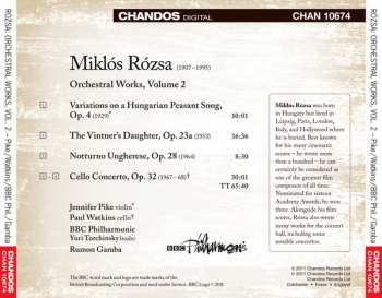 CD Miklós Rózsa: Orchestral Works, Volume 2 322854