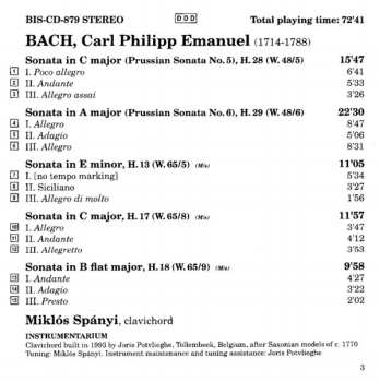 CD Miklos Spanyi: The Prussian Sonatas 2 476139