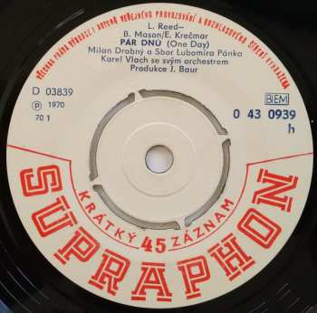 SP Milan Drobný: Pár Dnů / Koupím Ti Šňůru