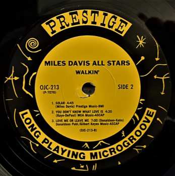 LP Miles Davis All Stars: Walkin' 444487