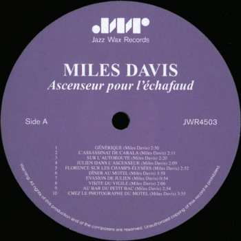 LP Miles Davis: Ascenseur Pour L'Échafaud (Lift To The Scaffold) LTD 75470
