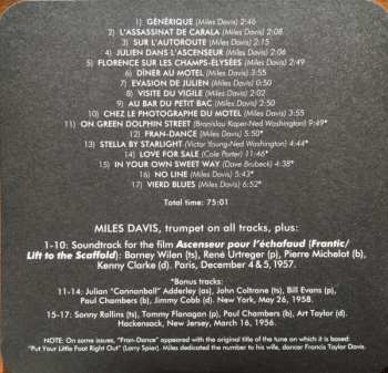 CD Miles Davis: "Ascenseur Pour L'Échafaud" (Lift To The Gallows) 417164