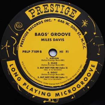 LP Miles Davis: Bags Groove LTD 500271