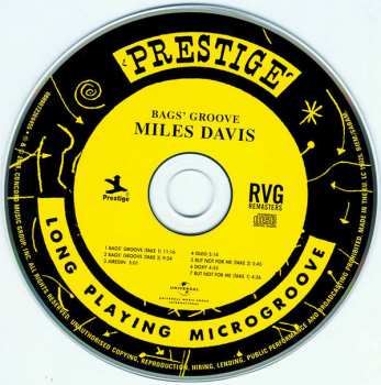 CD Miles Davis: Bags Groove 311999