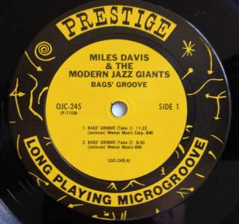 LP Miles Davis: Bags Groove 447944