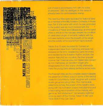 CD Miles Davis: Complete Vocalist Sessions