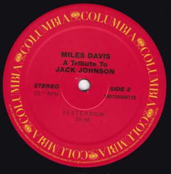 LP Miles Davis: A Tribute To Jack Johnson 378283