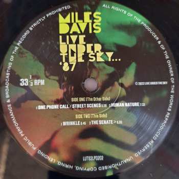 2LP Miles Davis: Live Under The Sky '87 LTD 422939