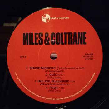 LP Miles Davis: Miles & Coltrane LTD 76706