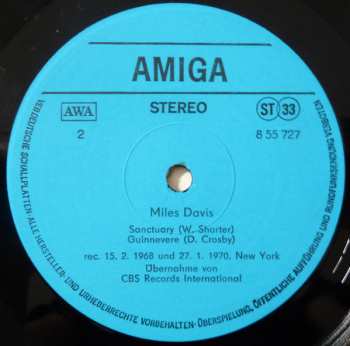 LP Miles Davis: Miles Davis CLR 440087