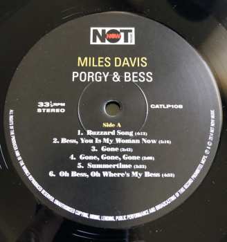 LP Miles Davis: Porgy & Bess