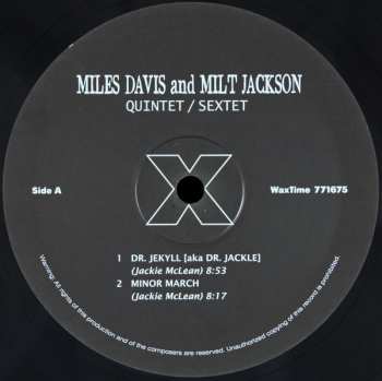 LP Miles Davis: Quintet / Sextet 63644