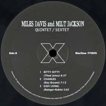 LP Miles Davis: Quintet / Sextet 63644