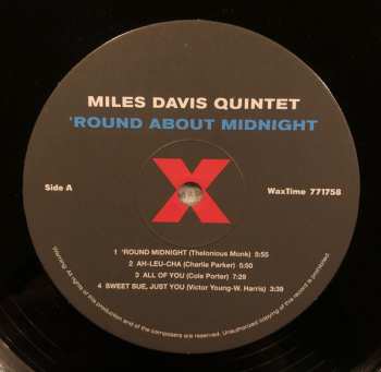LP Miles Davis: 'Round About Midnight LTD 31087