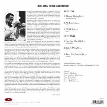 LP Miles Davis: 'Round About Midnight CLR 416848