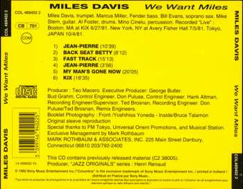 CD Miles Davis: We Want Miles 393594