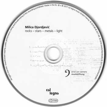 CD Milica Djordjević: Rocks - Stars - Metals - Light 376871