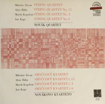 Album Jan Kapr: String Quartet / String Quartet No. 15 / String Quartet No. 3 / String Quartet No. 6 =  Smyčcový Kvartet / Smyčcový Kvartet Č. 15 / Smyčcový Kvartet Č. 3 / Smyčcový Kvartet Č. 6