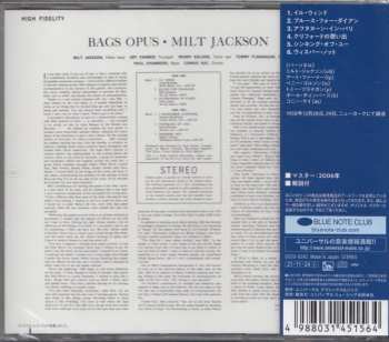 CD Milt Jackson: Bags' Opus LTD 411134