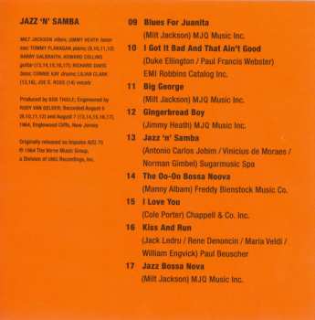 CD Milt Jackson: Statements / Jazz 'n' Samba 522350