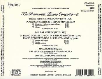 CD Mily Balakirev: Piano Concerto No 1 In F Sharp Minor, Piano Concerto No 2 In E Flat Major / Piano Concerto In C Sharp Minor, Op 30 321116