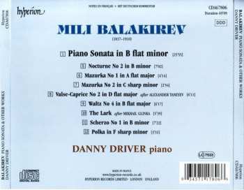 CD Mily Balakirev: Piano Sonata & Other Works 322822
