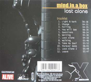 CD mind.in.a.box: Lost Alone 298936