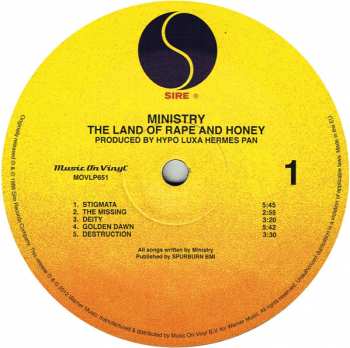 LP Ministry: The Land Of Rape And Honey 19677