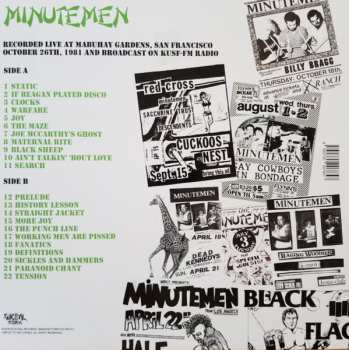 LP Minutemen: Sickles And Hammers - The Lost 1981 Mabuhay Broadcast 364752