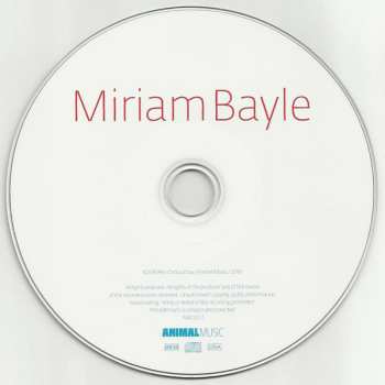 CD Miriam Bayle: Miriam Bayle 51613