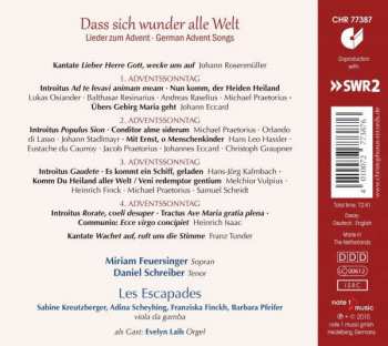 CD Miriam Feuersinger: Dass Sich Wunder Alle Welt - Lieder Zum Advent • German Advent Songs 333362