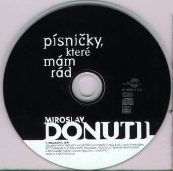 CD Miroslav Donutil: Písničky, Které Mám Rád