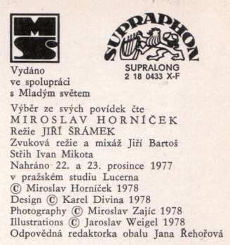 LP Miroslav Horníček: Chvála Pohybu 52802