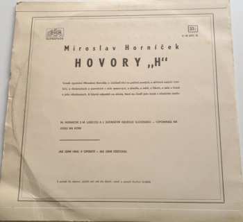 LP Miroslav Horníček: Hovory "H"