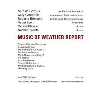 CD Miroslav Vitous: Music Of Weather Report 257312