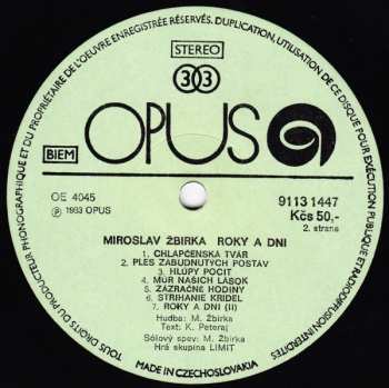 LP Miroslav Žbirka: Roky A Dni 300371