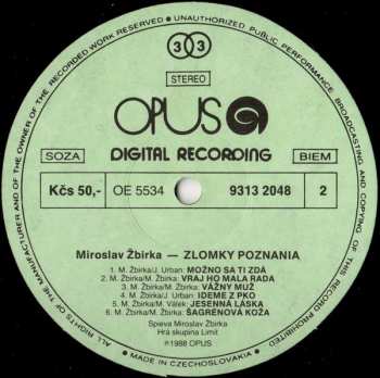 LP Miroslav Žbirka: Zlomky Poznania 43527