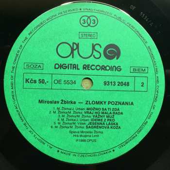 LP Miroslav Žbirka: Zlomky Poznania 43077