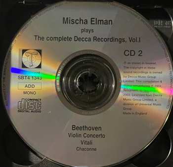 4CD/Box Set Mischa Elman: Violin Concertos: The Complete Decca Recordings, Vol.I  429047
