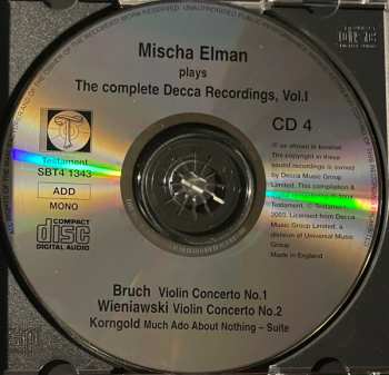 4CD/Box Set Mischa Elman: Violin Concertos: The Complete Decca Recordings, Vol.I  429047