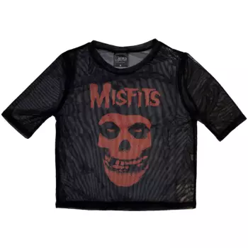 Dámské Crop Top Orange Logo Misfits & Skull