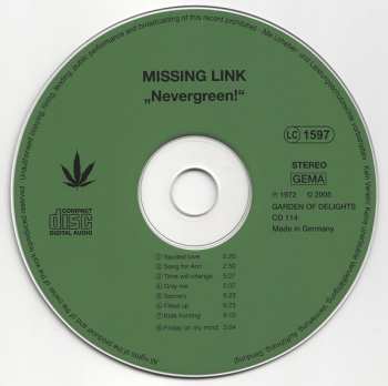 CD Missing Link: Nevergreen! 306165