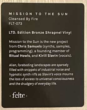 LP Mission To The Sun: Cleansed By Fire LTD | CLR 67415
