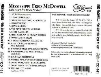 CD Fred McDowell: This Ain't No Rock'n'Roll 535447