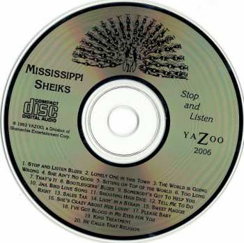 CD Mississippi Sheiks: Stop And Listen 305331