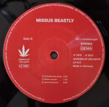 LP Missus Beastly: Missus Beastly LTD | NUM 310535