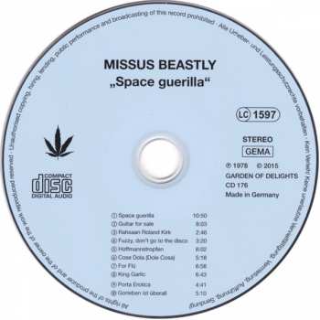CD Missus Beastly: Space Guerilla 146683