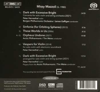 SACD Missy Mazzoli: Dark With Excessive Bright 522105