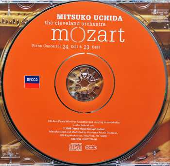 CD Mitsuko Uchida: Piano Concertos No. 23, K488 & No. 24, K491 27901