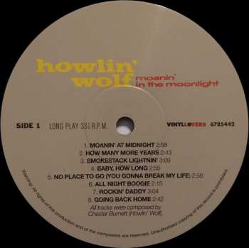 LP Howlin' Wolf: Moanin' In The Moonlight LTD 23815